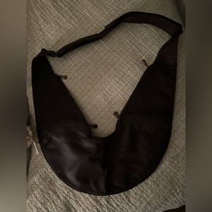Dark Brown - Sash Bag - never used